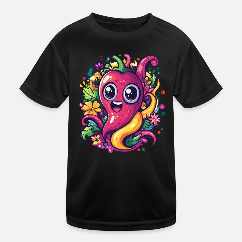 Chili aux fleurs T-shirt sport Enfant