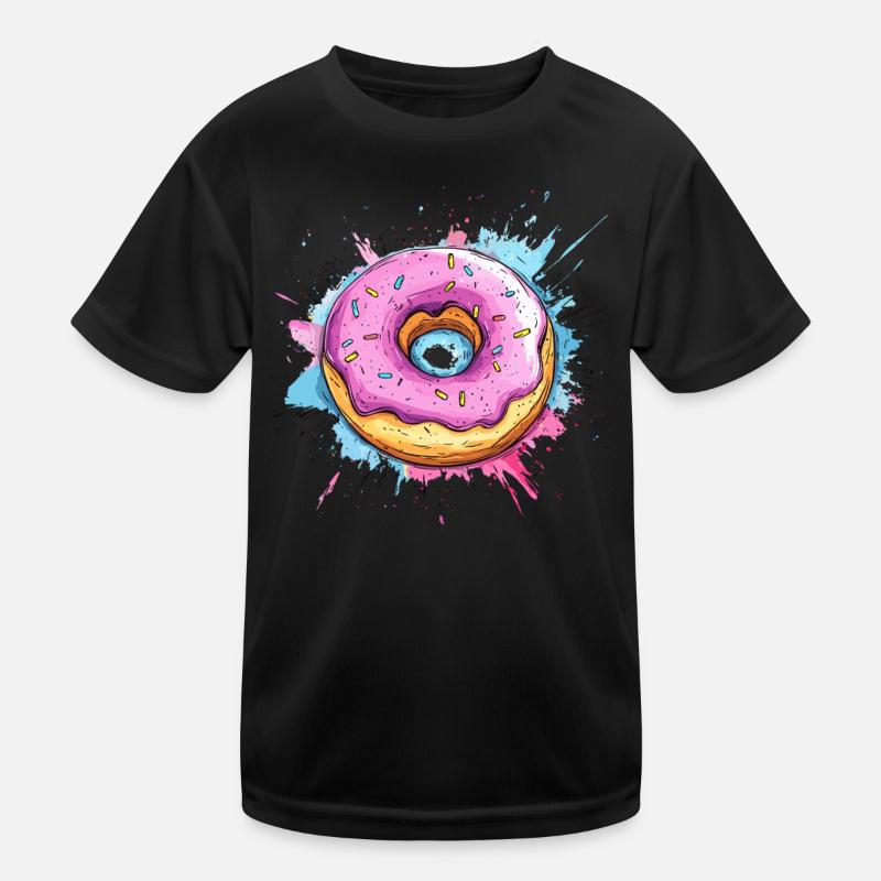Beignet avec glaçage rose T-shirt sport Enfant
