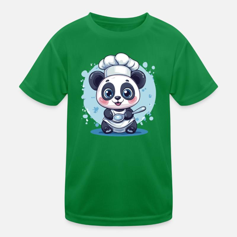 Panda avec toque de chef T-shirt sport Enfant