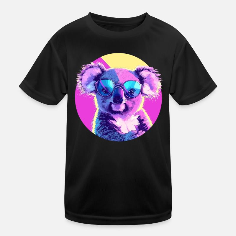 Koala Sonnenbrille Kinder Funktions-T-Shirt