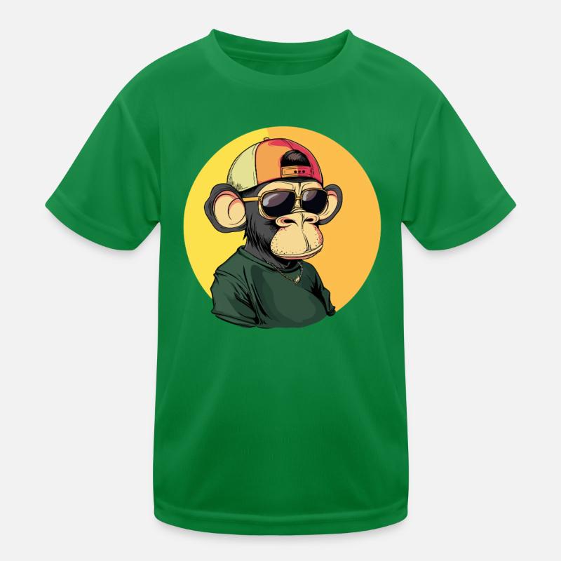 Hip Hop Affe Kinder Funktions-T-Shirt
