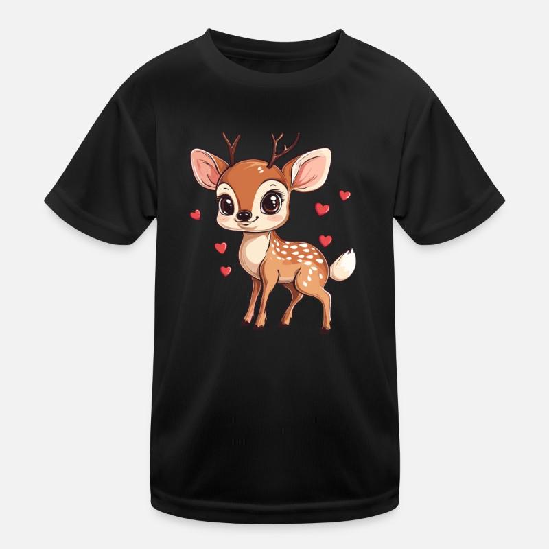 Fauve avec des cœurs T-shirt sport Enfant