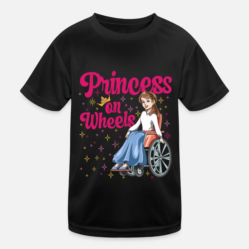 Princess on wheels Kinder Funktions-T-Shirt