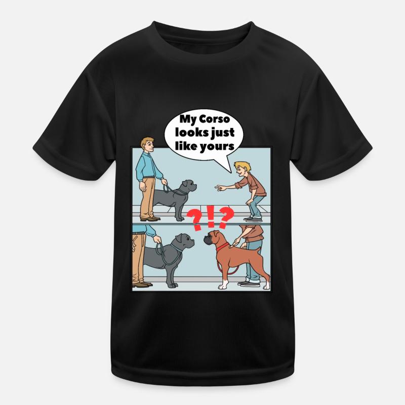 Cane Corso Verwechslung Boxer Kinder Funktions-T-Shirt