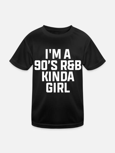 90s 90s Retro Gift - Kids Functional T-Shirt - black - Front