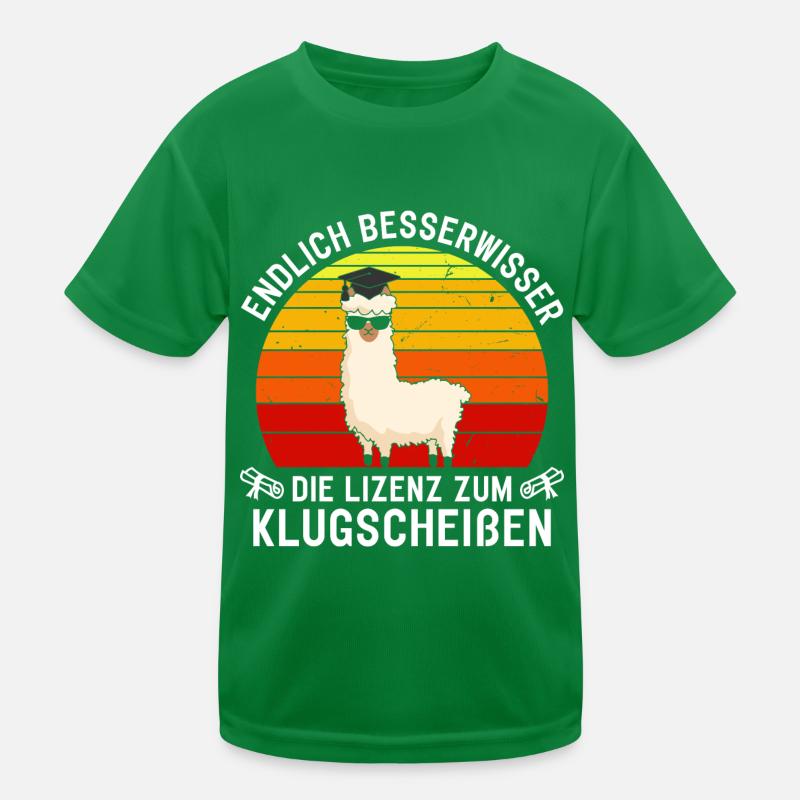 Endlich Besserwisser Lizenz Zum Klugscheißen Kinder Funktions-T-Shirt