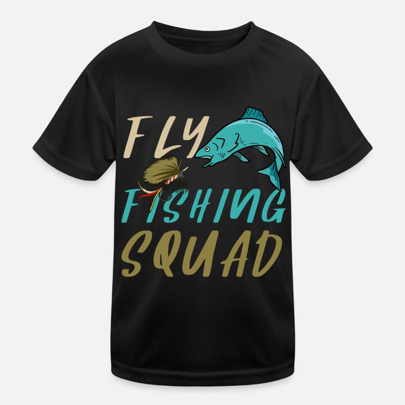 Escouade de pêche à la mouche Pêcheur Pêcheur T-shirt sport Enfant