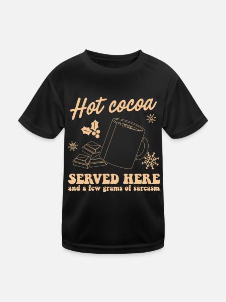 Cadeaux de Noël Noël - T-shirt sport Enfant - noir - Devant