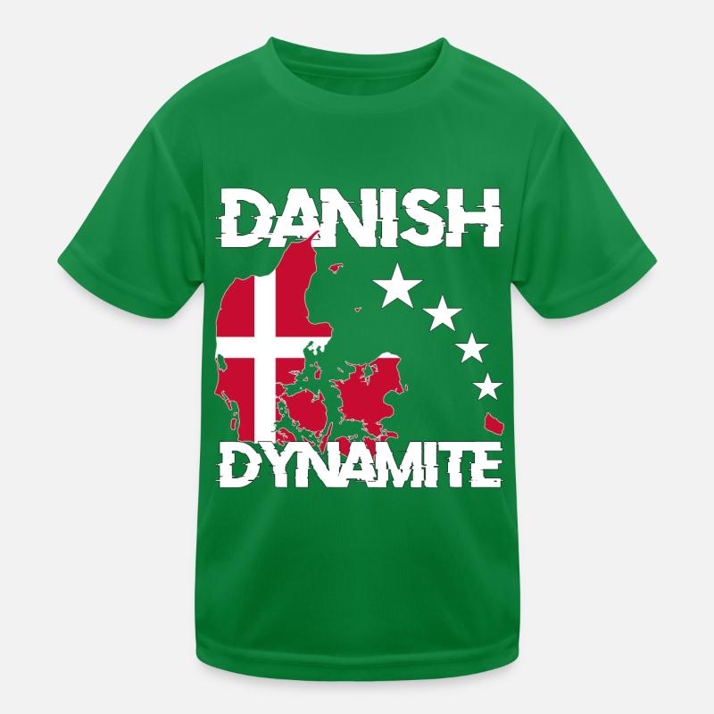 Dänemark Flagge danish dynamite Geschenk Kinder Funktions-T-Shirt