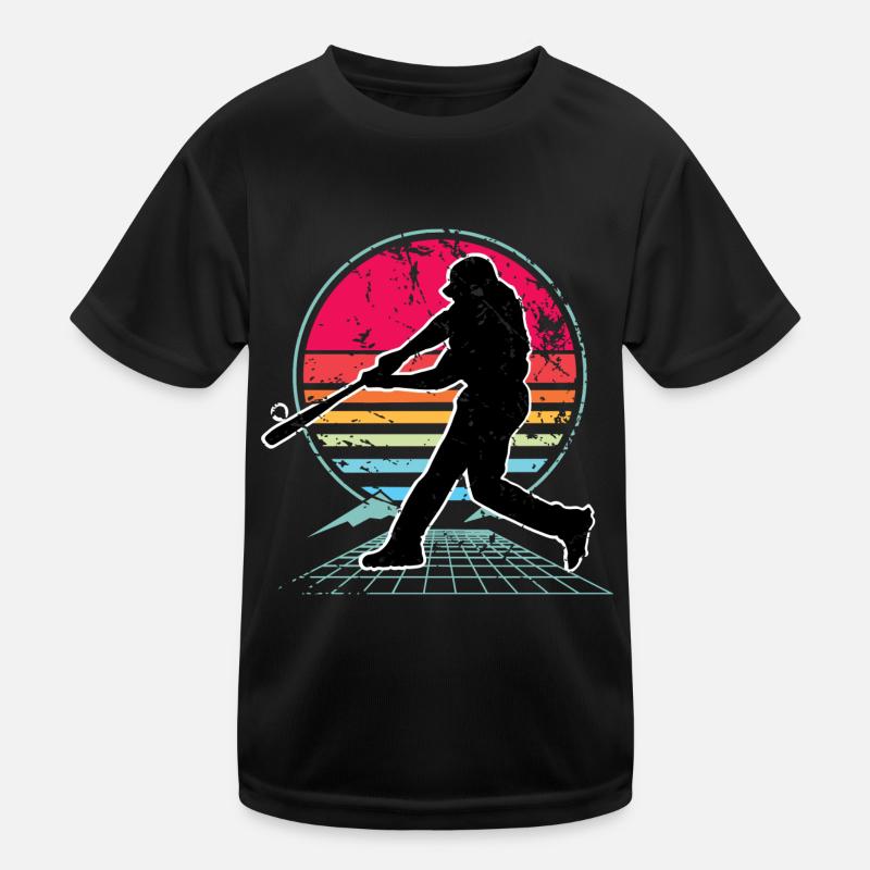 Baseball Kinder Funktions-T-Shirt