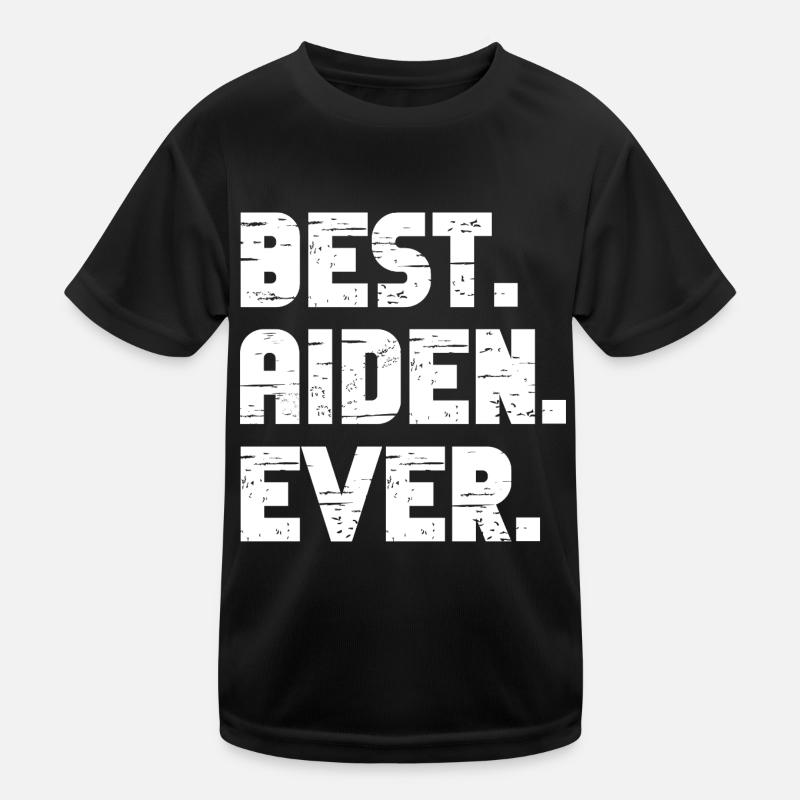 Best Aiden Ever Retro Geschenk Spruch Geburtstag Kinder Funktions-T-Shirt