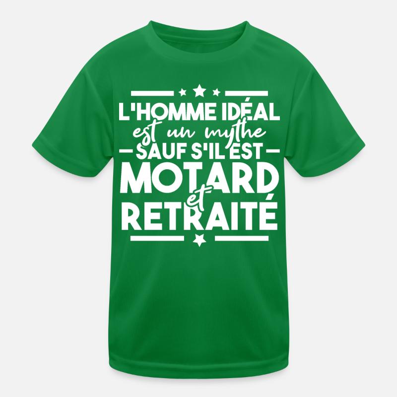 Motard Et Retraité T-shirt sport Enfant