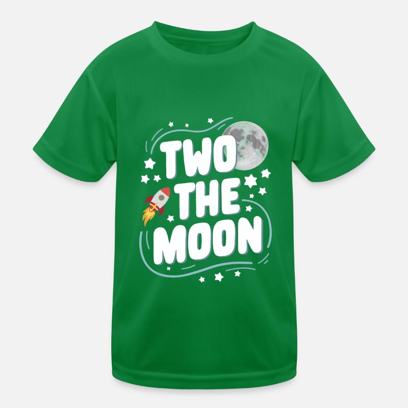 Second Birthday Space Celebration Kids Functional T-Shirt