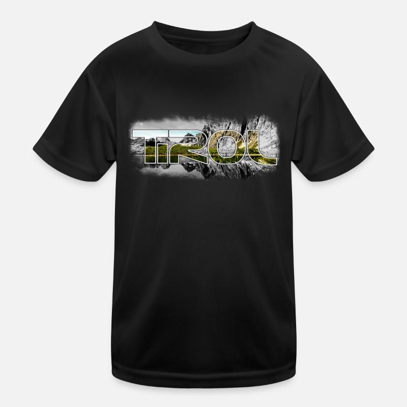 tirol_1 - Kinder Funktions-T-Shirt - Schwarz