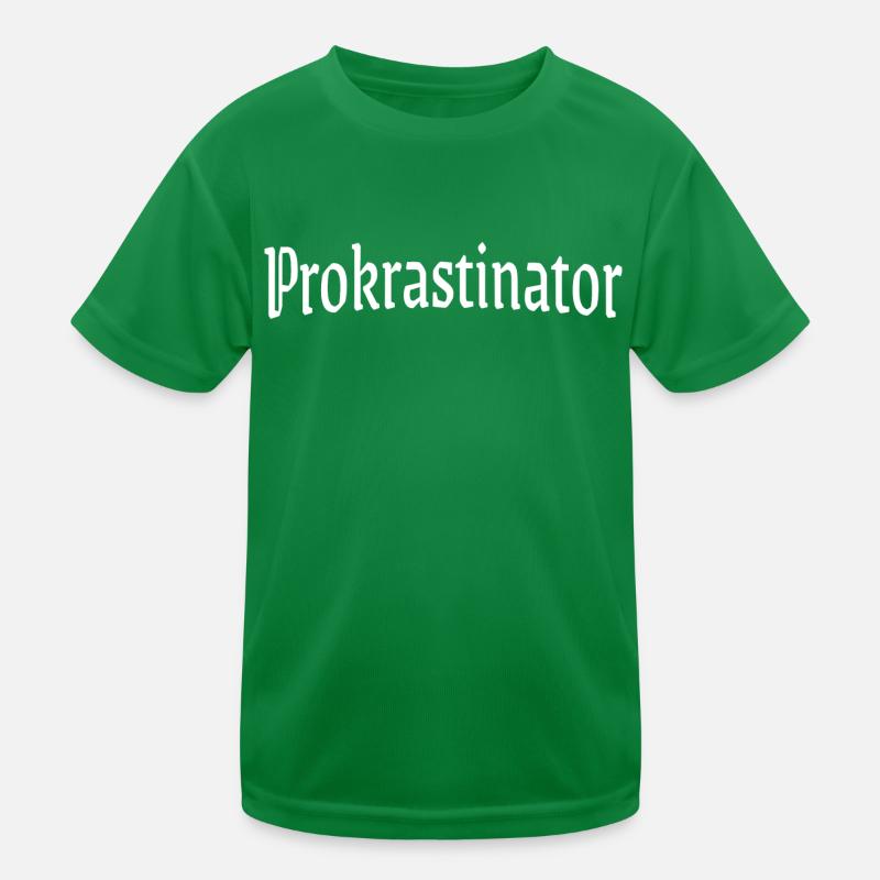 Procrastinator Kids Functional T-Shirt