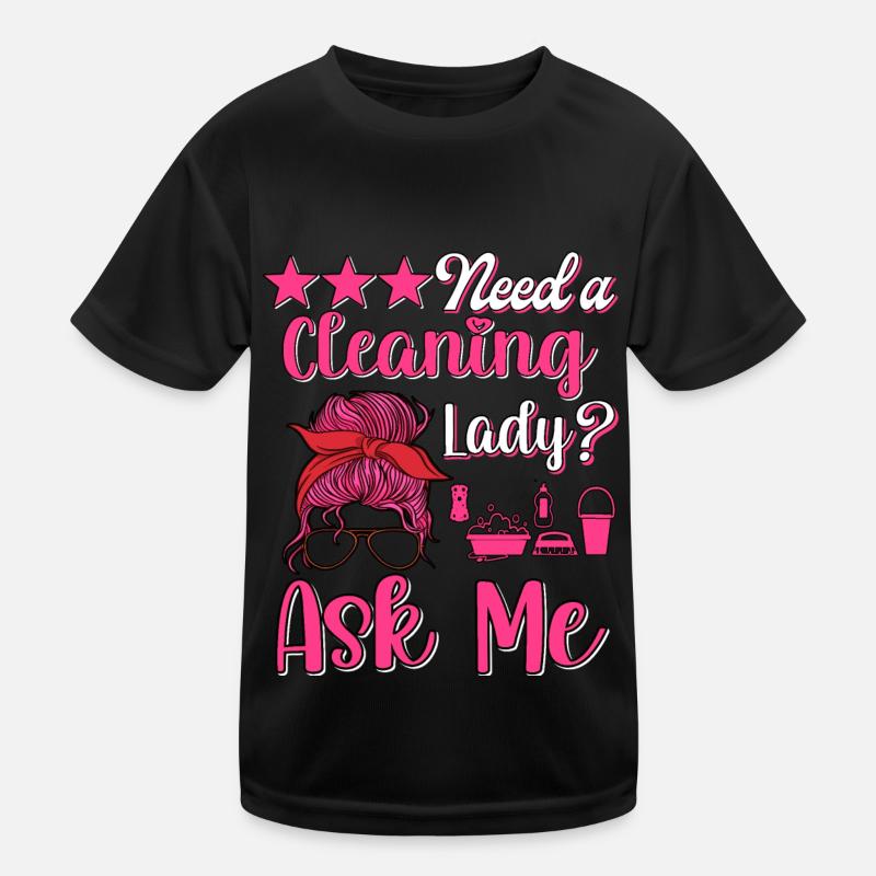 Haushälterin Zimmermädchen Putzfrau Kinder Funktions-T-Shirt