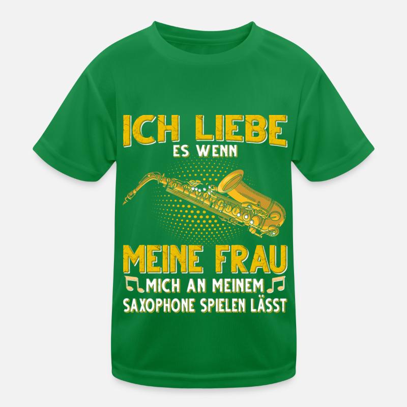 Saxophon. Kinder Funktions-T-Shirt