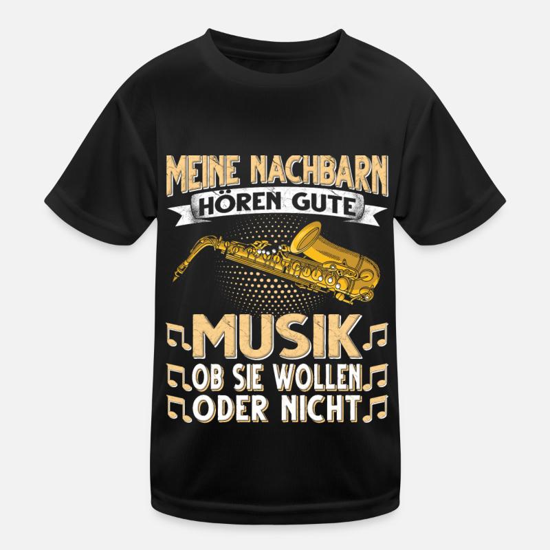 Saxophon. Kinder Funktions-T-Shirt