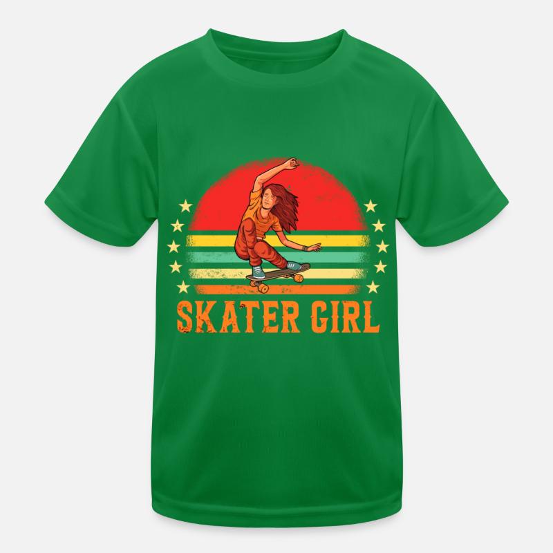 Skaters Skate Skateboarding Skateboard Kinder Funktions-T-Shirt