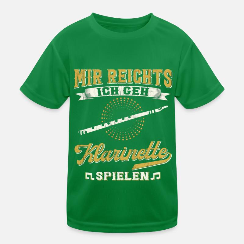 Klarinette Musiker Klarinettist Kinder Funktions-T-Shirt