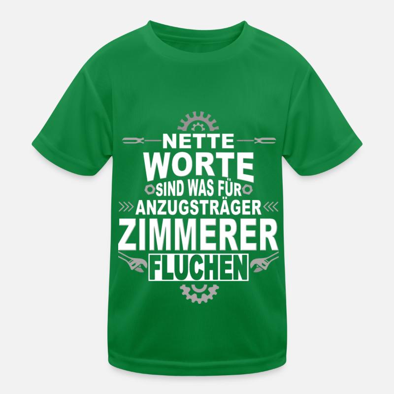 Handwerker Zimmerer Kinder Funktions-T-Shirt