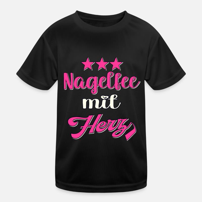 Kosmetik Nageldesignerin Nagelstudio Nageldesign Kinder Funktions-T-Shirt