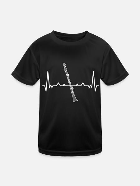 Flûte pour clarinette - T-shirt sport Enfant - noir
