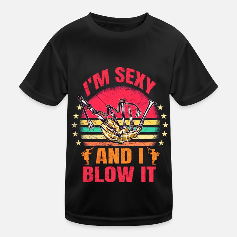 Cornemuse Kilt Écossais Beat Cornemuse T-shirt sport Enfant