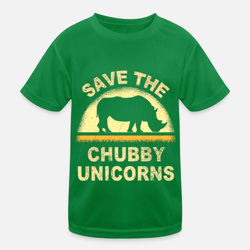 save the chubby uniicorns Kids Functional T-Shirt