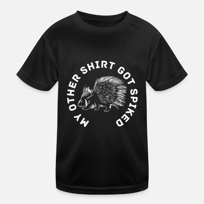 Stachelschwein Kinder Funktions-T-Shirt