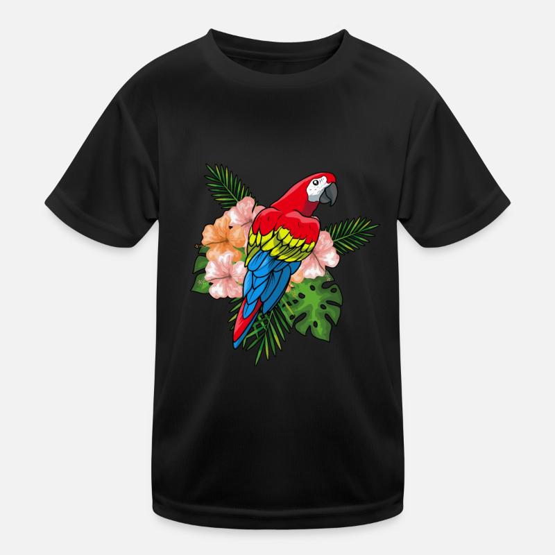 Papagei Kinder Funktions-T-Shirt