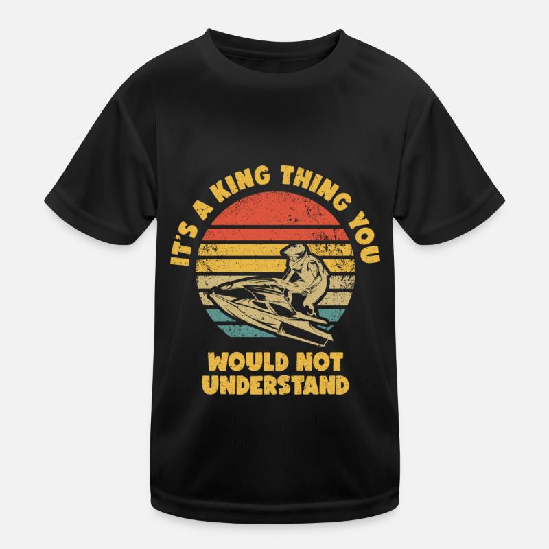Jetski Jet Ski Snowmobile Kids Functional T-Shirt