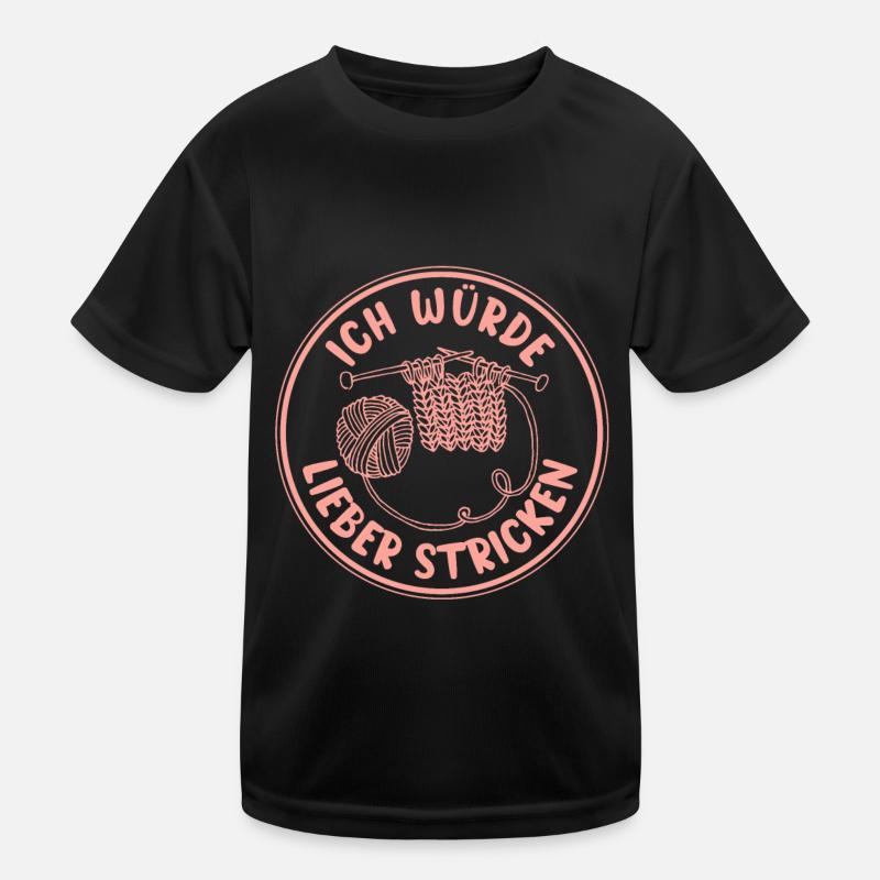 Stricken Kinder Funktions-T-Shirt