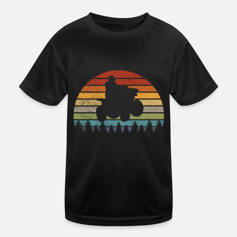 Rétro Quad Vntage Atv T-shirt sport Enfant