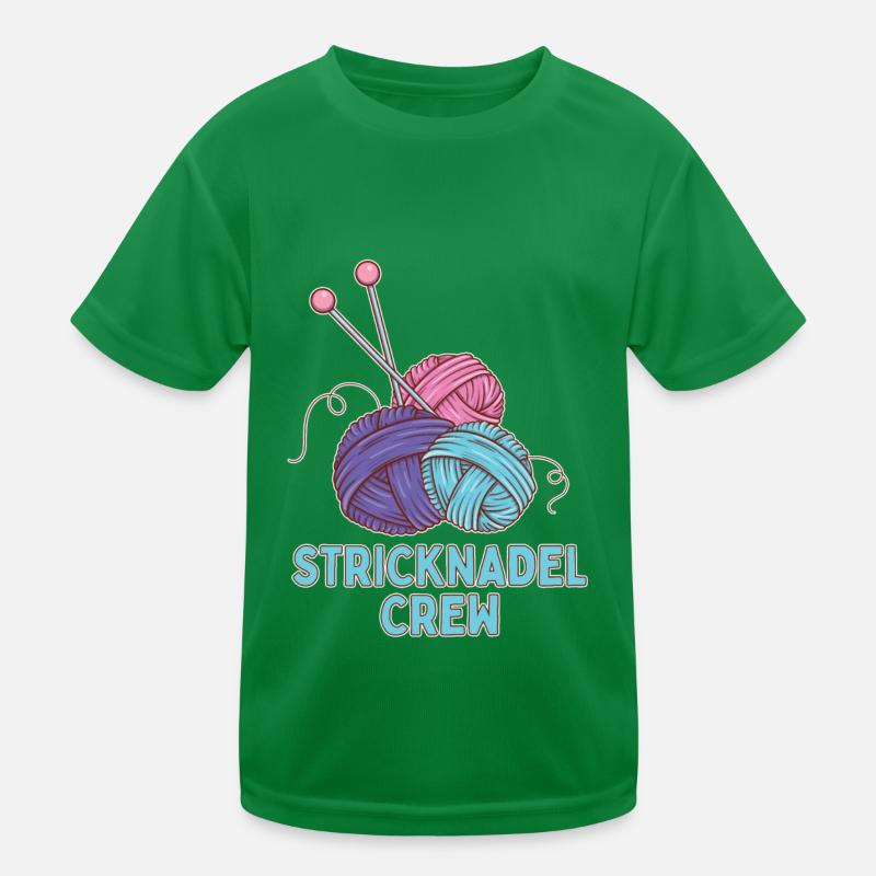 Stricken Kinder Funktions-T-Shirt