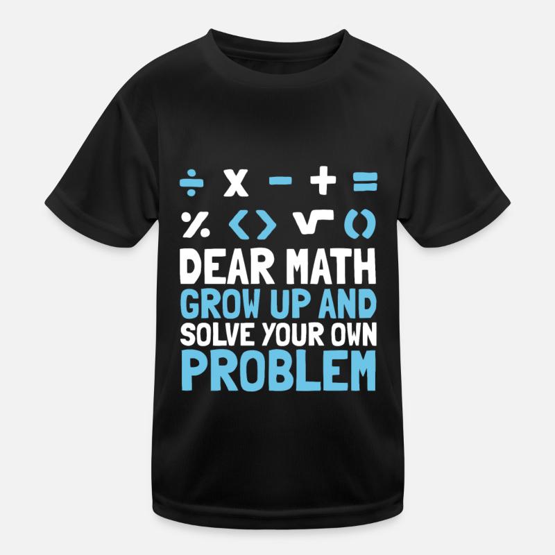 Professeur de mathématiques Mathématicien Professeur de mathématiques Mathématiques T-shirt sport Enfant