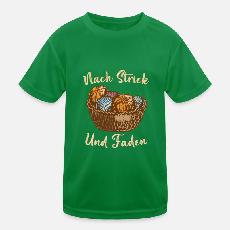 Stricken Kinder Funktions-T-Shirt