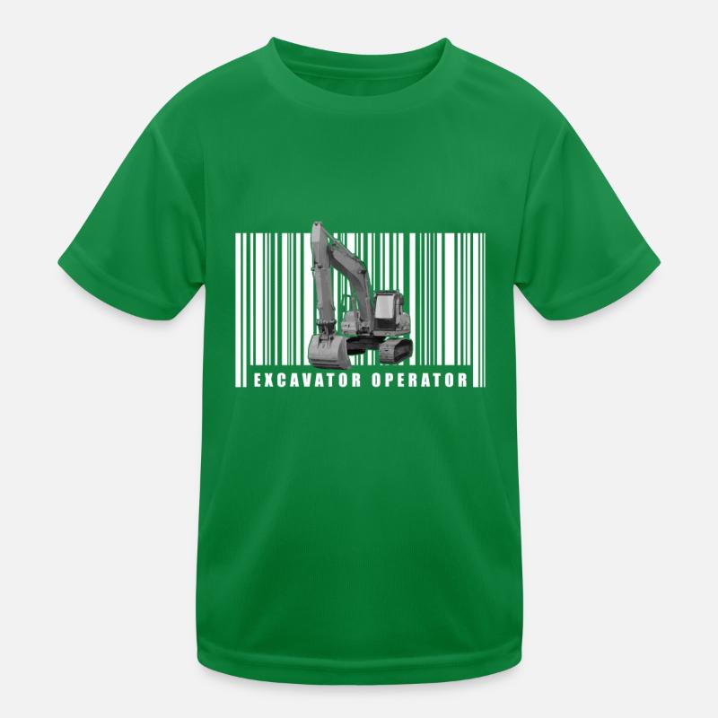 Excavatrices Conducteurs d’excavatrices Opérateurs de pelles T-shirt sport Enfant