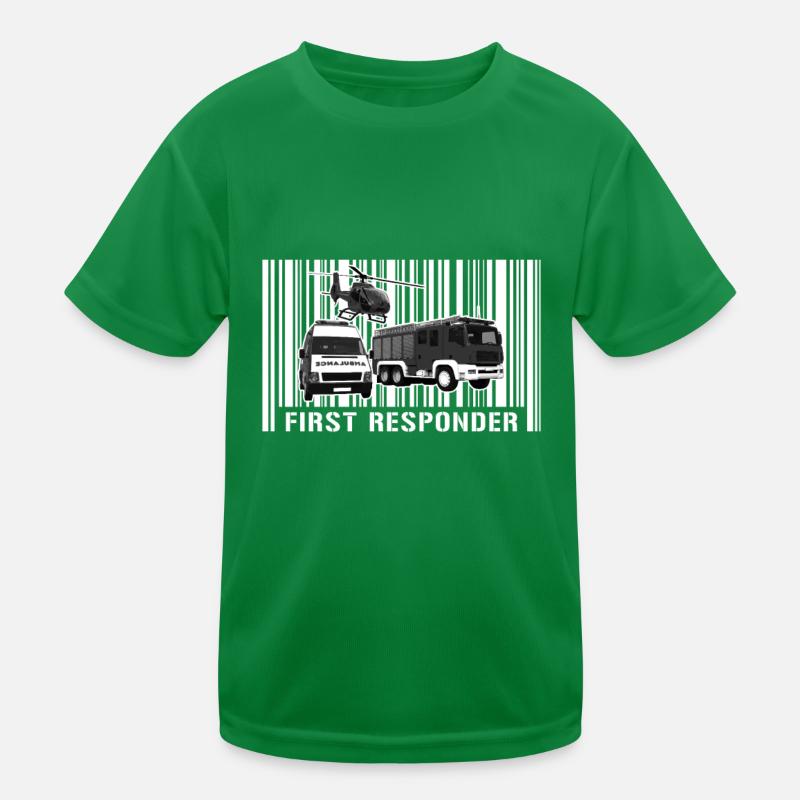 Service d’urgence paramédical pertinent pour le système T-shirt sport Enfant