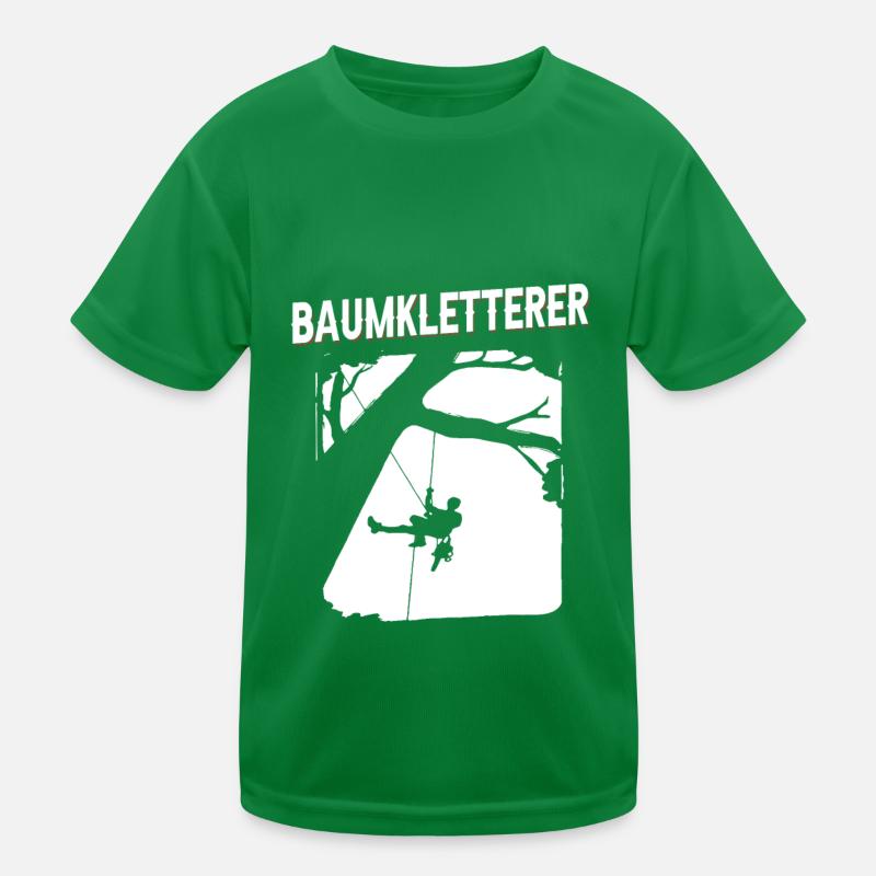 Baumklettern Baumpfleger Arborist Baumkletterer Kinder Funktions-T-Shirt