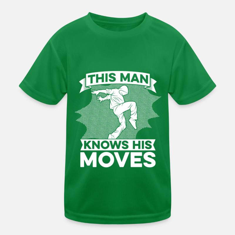 Dancing Dancer Dance Kids Functional T-Shirt