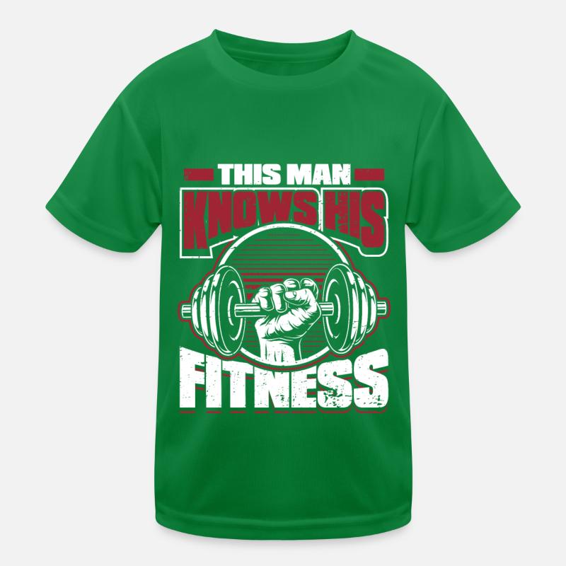 Fitness Training Gym Workout Weights Kids Functional T-Shirt