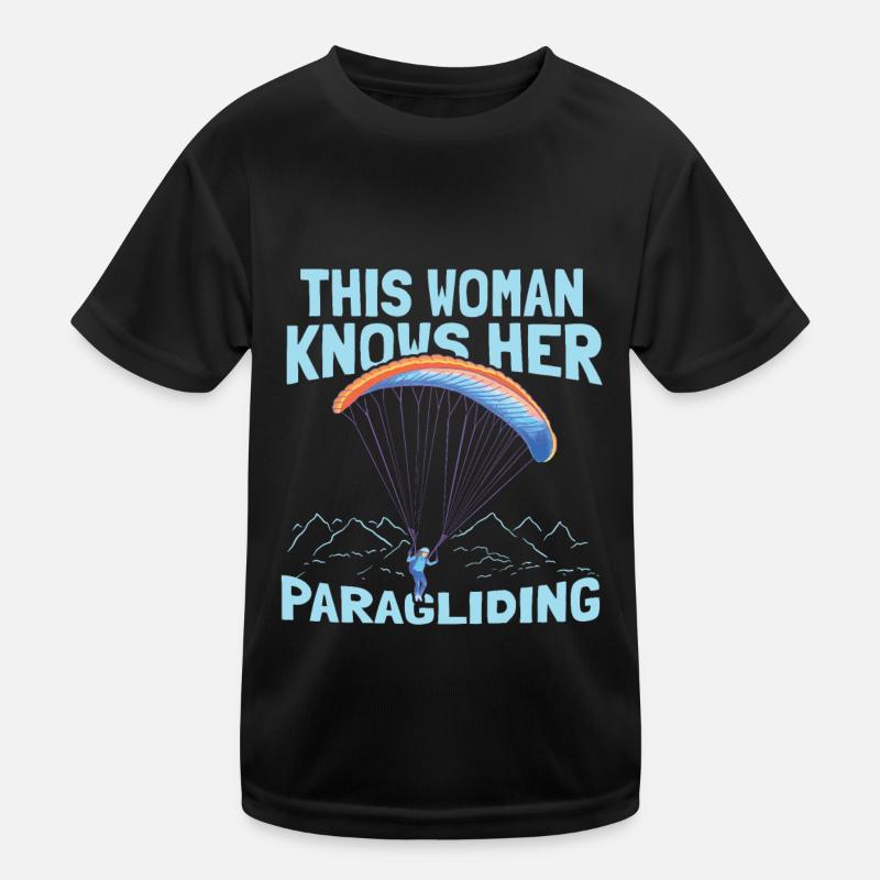 Paragleiter Gleitschirmfliegen Paragleiten Kinder Funktions-T-Shirt