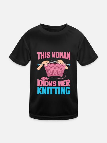 Tricoter - T-shirt sport Enfant - noir - Devant