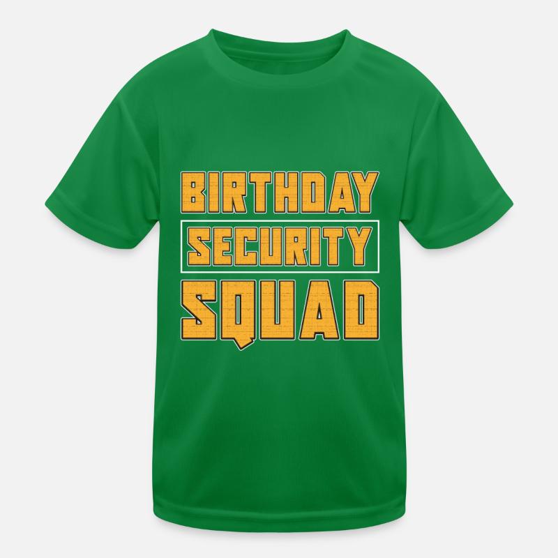 Security Wachmann Sicherheitsdienst Kinder Funktions-T-Shirt