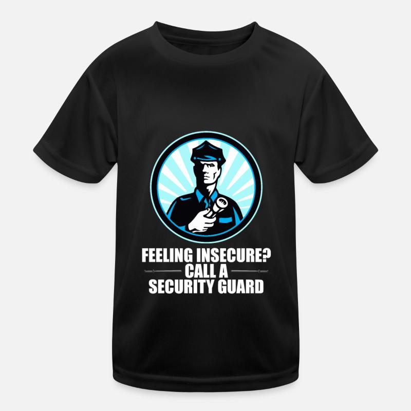 Security Wachmann Sicherheitsdienst Kinder Funktions-T-Shirt