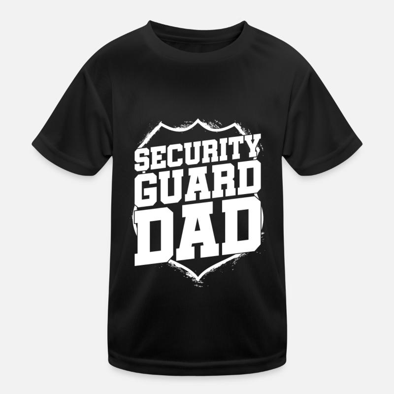 Security Wachmann Sicherheitsdienst Kinder Funktions-T-Shirt
