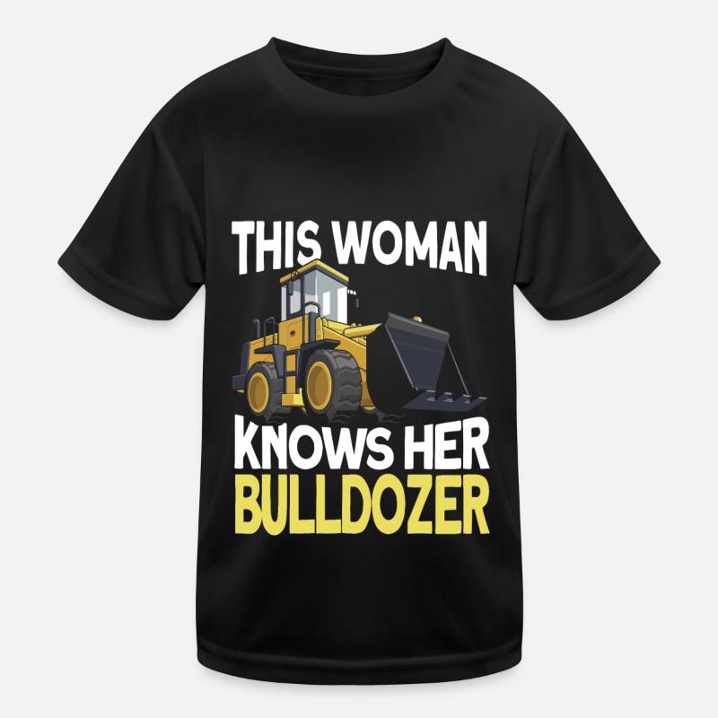 Bulldozer bulldozer crawler Kids Functional T-Shirt