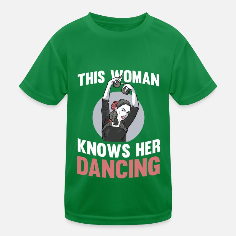 Dancing Dancer Dance Kids Functional T-Shirt