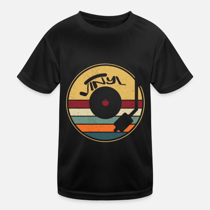 Vinyl LP Record Collector Kids Functional T-Shirt